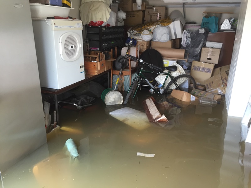 flooded basement