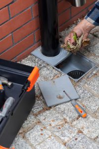Cleaning out the stormwater gutters, pipes and drains 