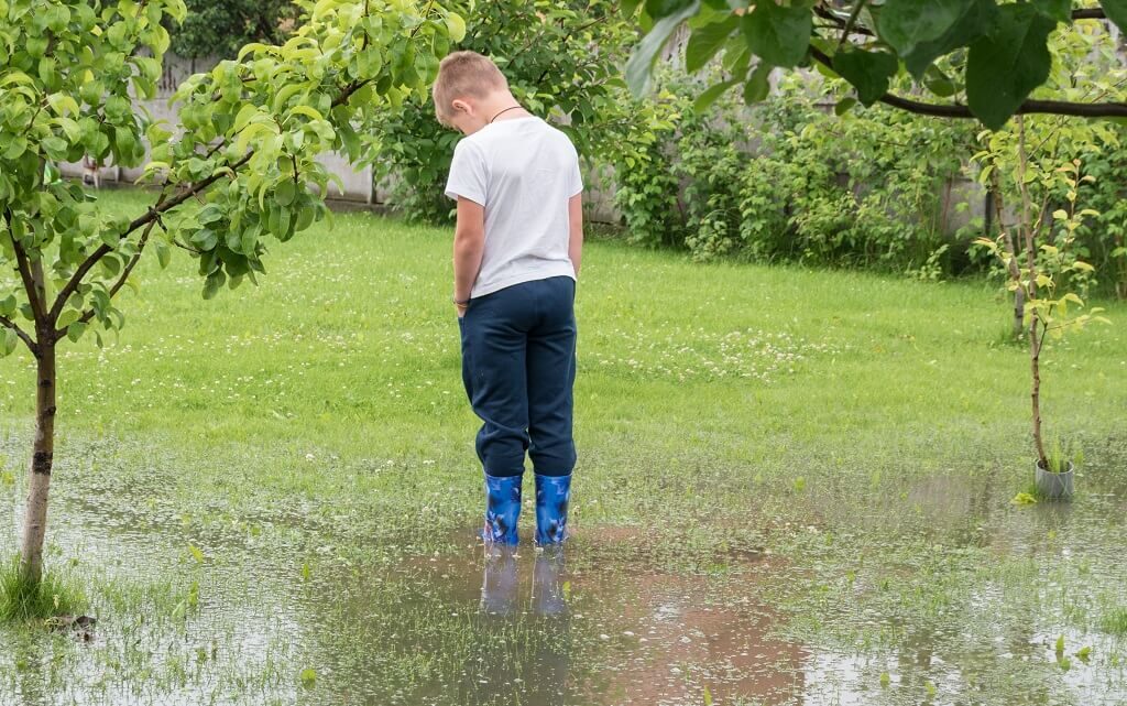 Flood prone yards can be managed with good drainage