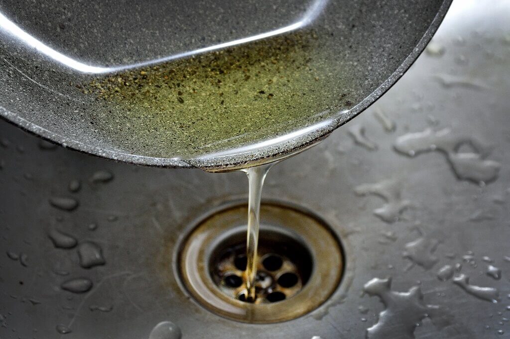 Pouring oil down your kitchen sink is a REALLY bad idea