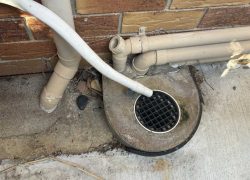 Overflow Relief Gully in backyard