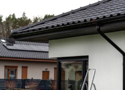 Guttering and downpipe as part of roofwater drainage in Sydney