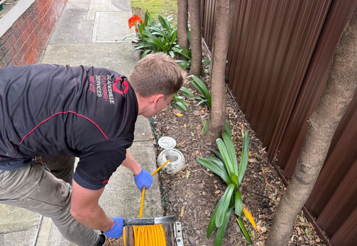 Gladesville Plumbing Services on the job in the local Ryde area